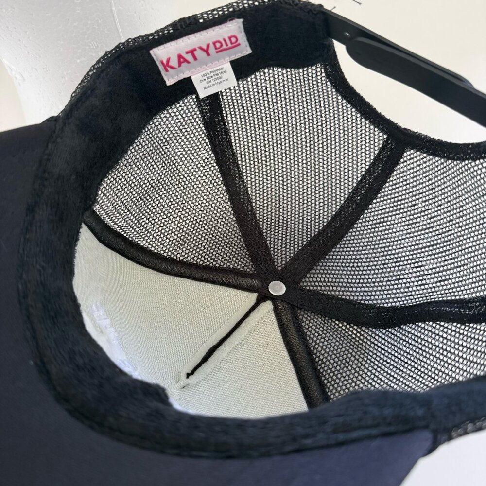 I'll Bring The Bad Decisions Black Trucker Hat Snapback Katy Did Mesh Cap - Picture 4 of 4